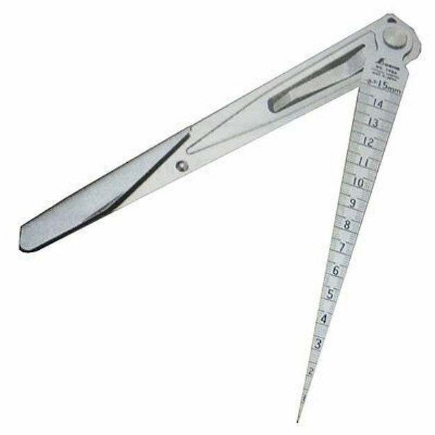 Shinwa 62603 Taper Gauge | 1-15mm Precision Gap Measuring Tool - Tyzack