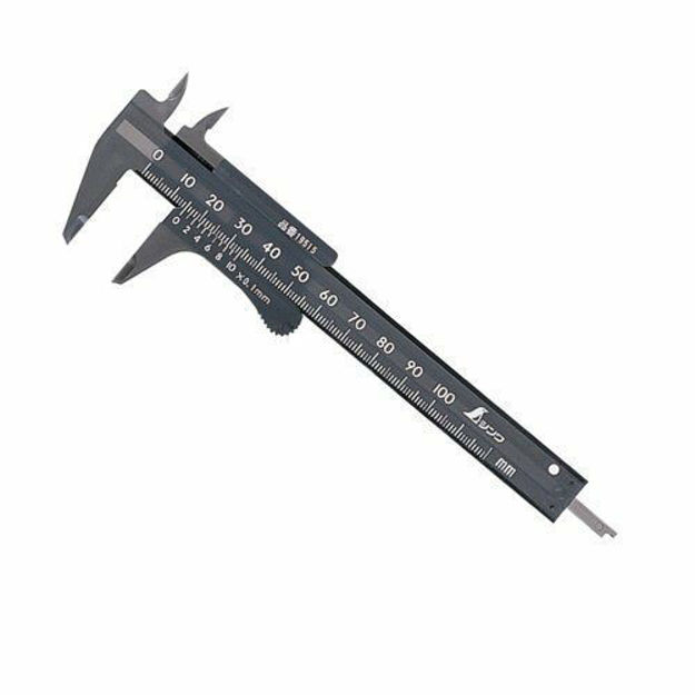 Picture of Shinwa Japanese Plastic Pocket Vernier Calipers 100mm - 19515