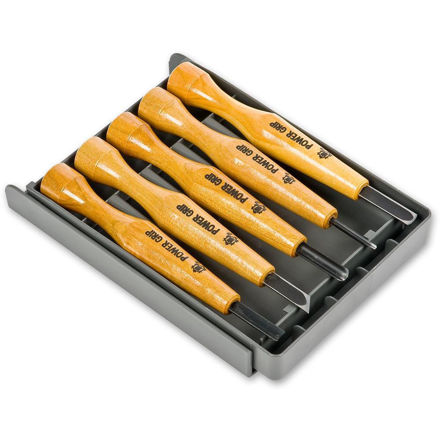 Picture of Mikisyo Power Grip Japanese Carving Set 5pc - Wood & Lino Tools