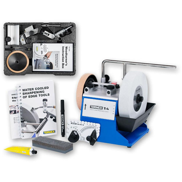 Picture of Tormek T-4 Water Cooled Sharpening System With TNT-808 Woodturners Kits - 720737