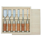 Picture of Kakuri Damascus Japanese Chisel Set 6 Piece Set