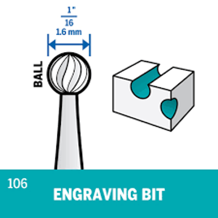 Picture of DREMEL 106 Engraving Cutter 1.6mm