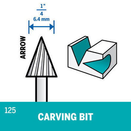 Picture of DREMEL 125 Engraving Cutter 6.4mm