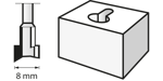 Picture of DREMEL 655 Keyhole Router Bit 8.0mm