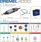 Picture of Dremel 4000 (4000-1/45) Multi-Tool With 45 Accessories