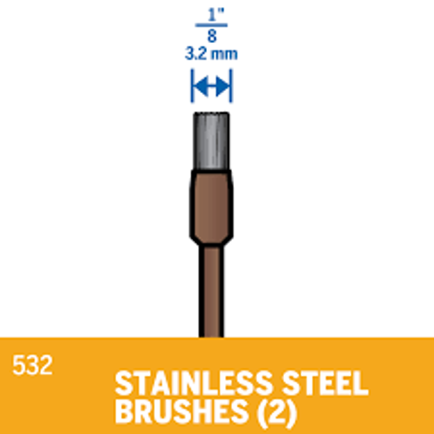 Picture of DREMEL 532 Stainless Steel Brush 3.2mm