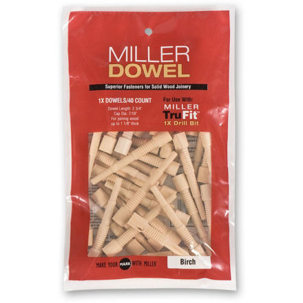 Picture of Miller Standard Dowels 1X Birch 40pk - 300480