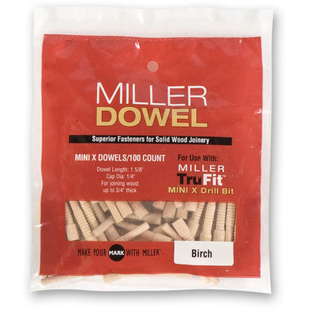Picture of Miller Mini Dowels Birch 100pk - 300503