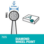 Picture of DREMEL 7105 Diamond Wheel Point 4.4mm