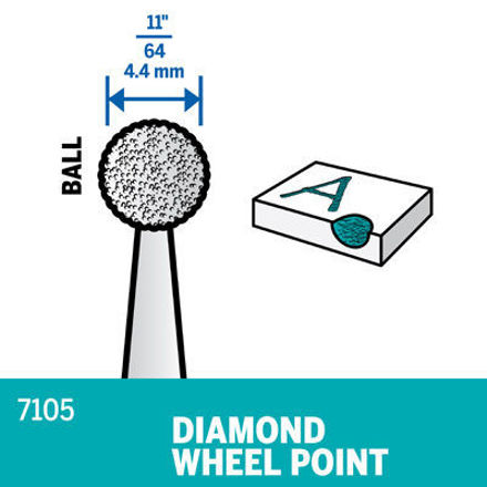 Picture of DREMEL 7105 Diamond Wheel Point 4.4mm