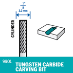 Picture of DREMEL 9901 Tungsten Carbide Square Tip 3.2mm