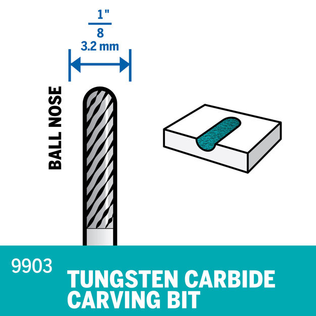 Picture of DREMEL 9903 Tungsten Carbide Pointed Tip 3.2mm