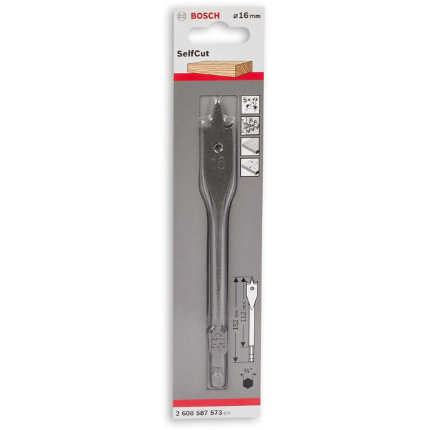 Picture of Bosch Self Cutting Flat Bit 16mm