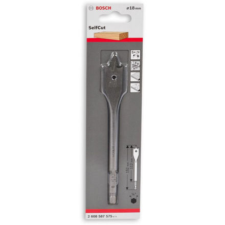 Picture of Bosch Self Cutting Flat Bit 18mm