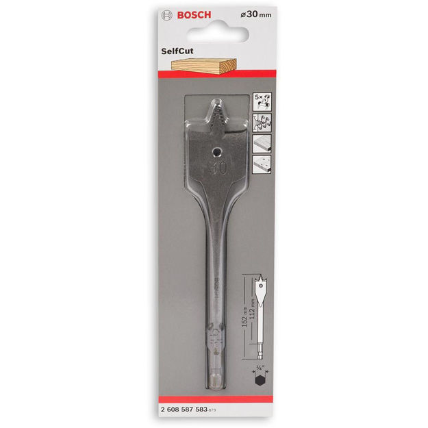 Picture of Bosch Self Cutting Flat Bit 30mm