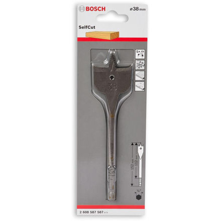 Picture of Bosch Self Cutting Flat Bit 38mm