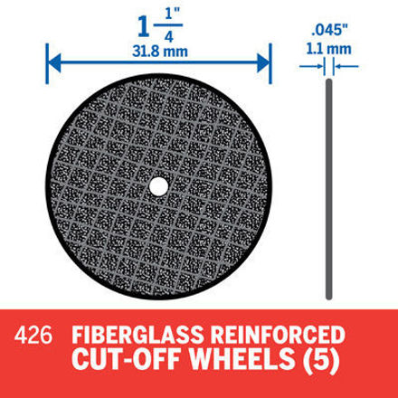 Picture of DREMEL 426 Fiberglass  Reinforced Cutting Wheel - Pk 5