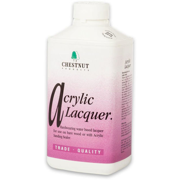 Picture of Chestnut Acrylic Lacquer Water Based 500ml - Wood Finish & Varnish