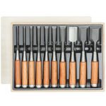 Picture of Fujikawa Oire Nomi Japanese Chisel 10pc Set in Wooden Box