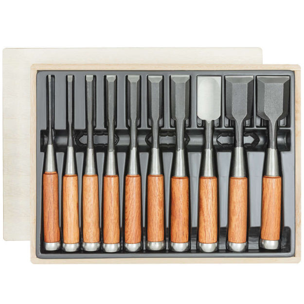 Picture of Japanese Hattori Oire Nomi 10pc Chisel Set