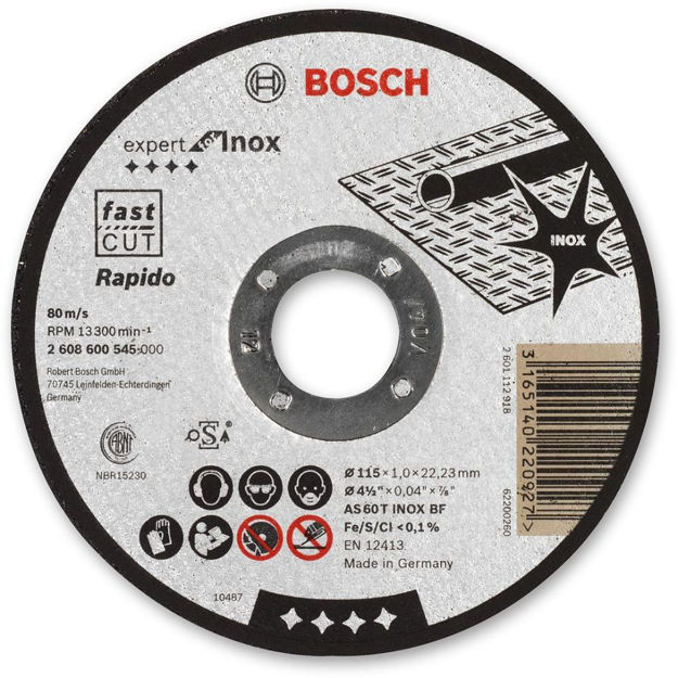Picture of Bosch Ultra Thin Metal Cutting Disc 115mm - 2608600545