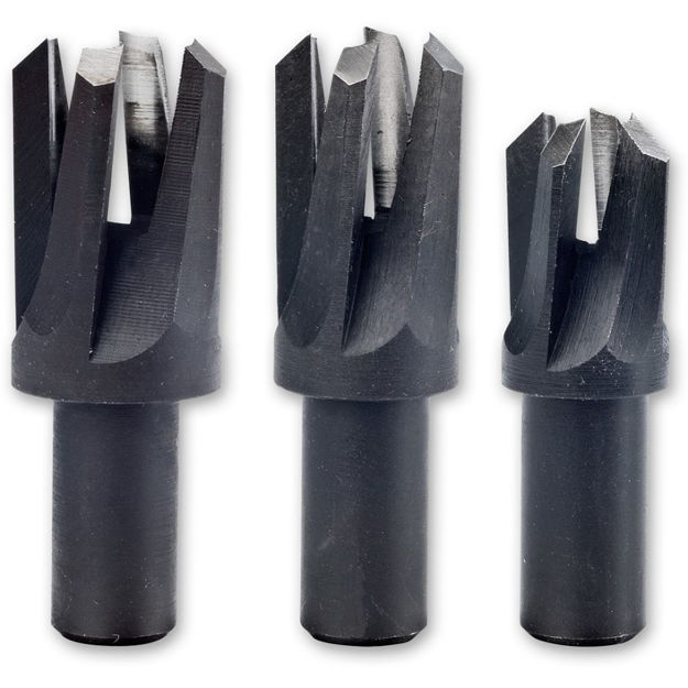 Picture of Veritas Tapered Metric Snug Plug Cutter Set - 510269 05J05.50 6, 8 and 10 mm