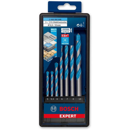 Picture of Bosch 7 Piece Robustline CYL-9 Multi-construction Drill Bit Set