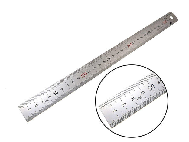 Picture of Shinwa Japanese 300mm Stainless Steel Rule - 13013