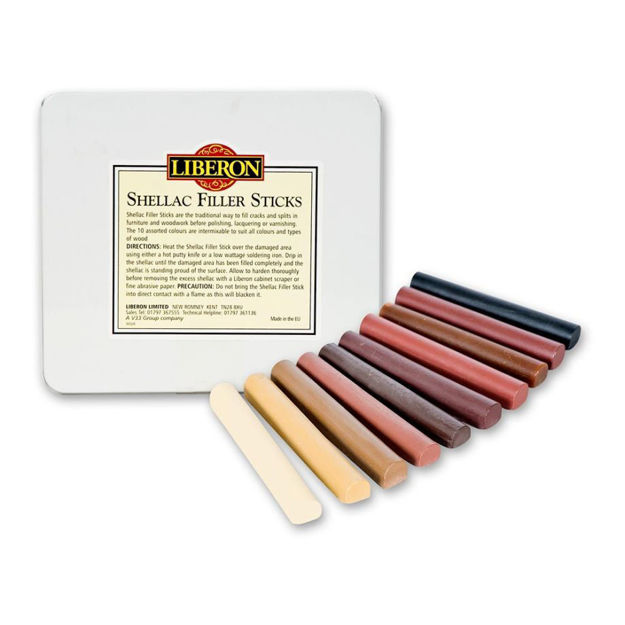 Picture of Liberon Shellac Filler Sticks Tin 10 - LIBRCKTIN