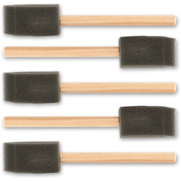 Picture of Chestnut Foam Brushes Pack 5 - 25mm