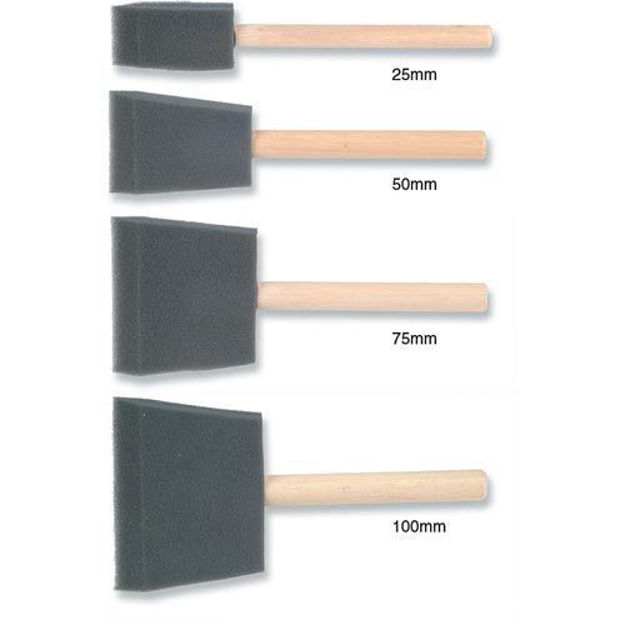 Picture of Chestnut Foam Brushes Pack 4 - Mixed