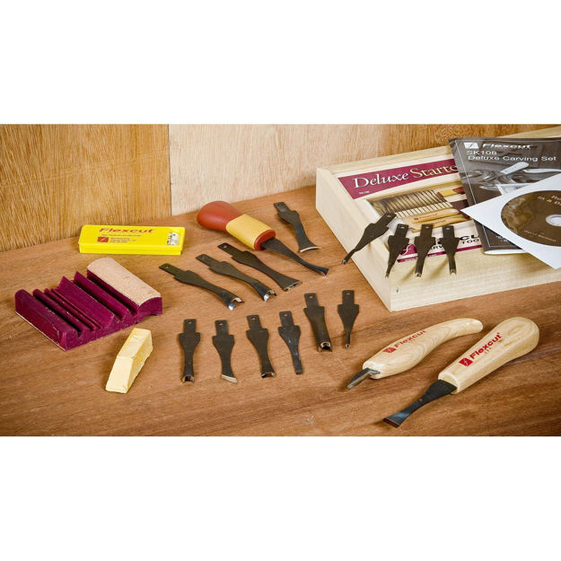 Flexcut SK108 21 Piece Starter Carving Set Tyzacktools