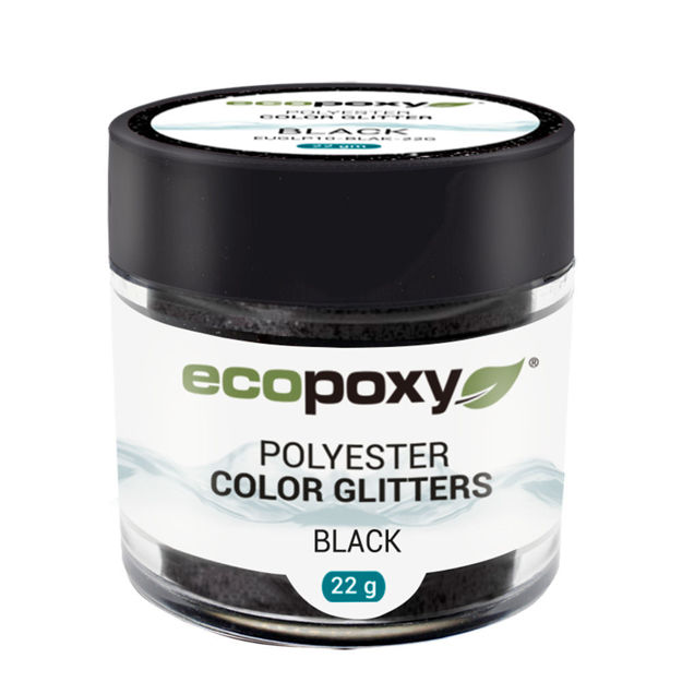 Picture of EcoPoxy Polyester Colour Glitter - Black 22g