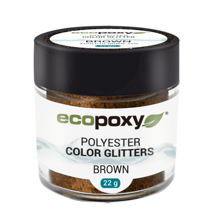 Picture of EcoPoxy Polyester Colour Glitter - Brown 22g