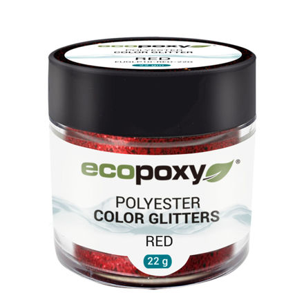 Picture of EcoPoxy Polyester Colour Glitter - Red 22g