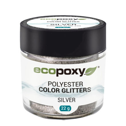Picture of EcoPoxy Polyester Colour Glitter - Silver 22g
