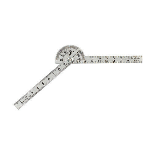 Shinwa 62995 Mini Protractor - 90mm Diameter 180° Angle Finder - 62995