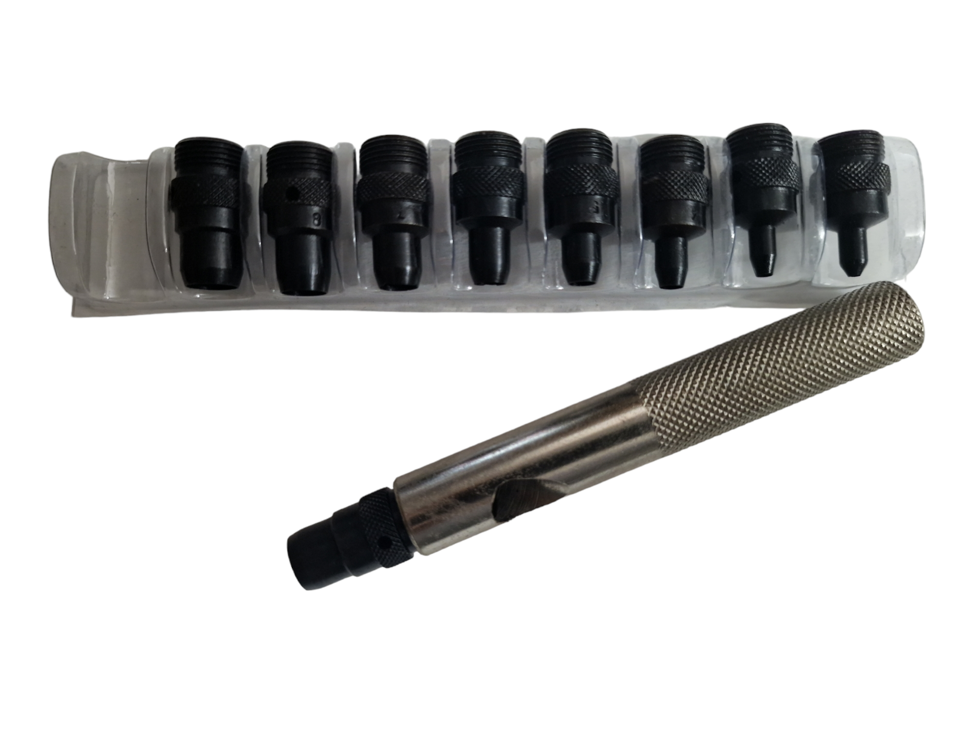 Tyzack Interchange Leather Hollow Wad Punch Set of 10 TY0942