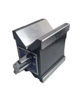 Magnetic Vee Block measuring 73mm x 54mm x 70mm with integrated ON/OFF switch for secure clamping of cylindrical parts.