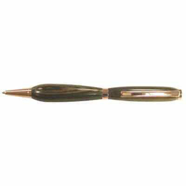 Picture of Charnwood 7mm Slimline Twist Pen Black Copper - PEN7CO