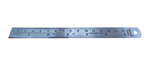 Picture of 6" / 150mm Stainless Steel Ruler Metric & Imperial Engineers Pocket Rule