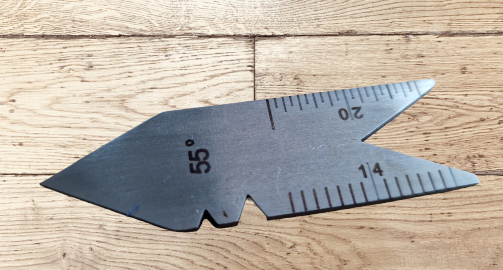 English or Whitworth 55° Centre Gauge Thread Cutting Angle Gauge 7064