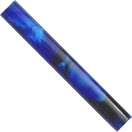 Picture of Acrylic Pen Blank Dark Blue with Black and Pearl Swirl - JC47-R19