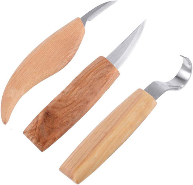 Picture of 3pc Wood Carving Tools Inc Woodworking Hook, Whittling, Detail - 163