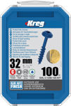 Picture of Kreg Blue-Kote WR Pocket Screws 32mm (1-1/4″) #8 Coarse - SML-C125B x 100