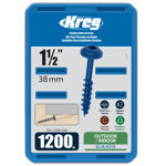 Picture of Kreg Blue-Kote WR Pocket Screws 38mm (1-1/2″) #8 Coarse - SML-C150B x 1200