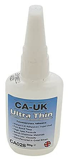 Picture of CA-UK CA028 Ultra Thin Cyanoacrylate Superglue, Wicking Bond - 50g