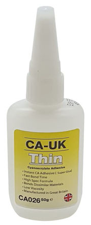 Picture of CA-UK CA026 Thin Cyanoacrylate Superglue, Low Viscosity - 50g