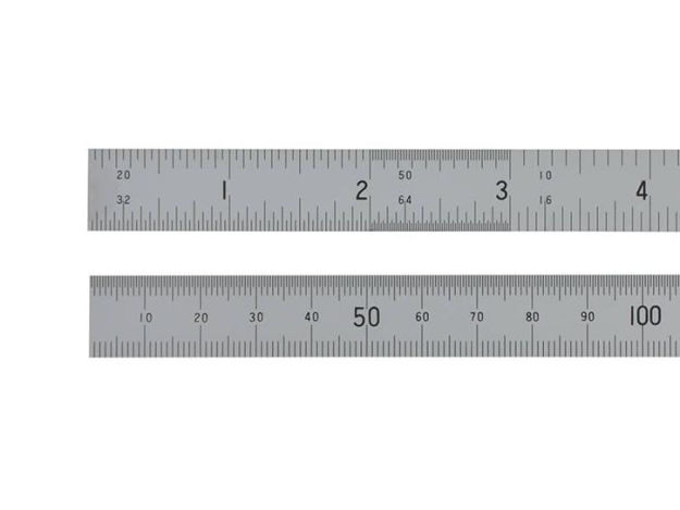 Fisher Satin Chrome Rule Ruler 150mm (6