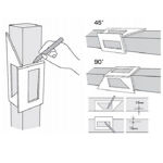 Picture of Shinwa 62112 Japanese Square Mitre Marking Saddle Layout 45 & 90 Degree